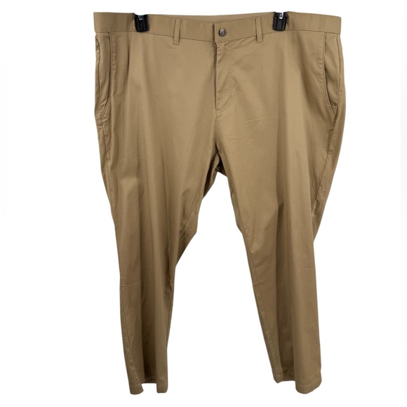 Fabletics Pants Mens 44x30 Twill Khaki The High Side Chino Modern Slim Fit Golf - Picture 3 of 9